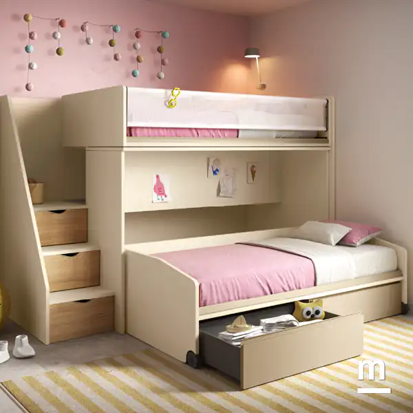 Letto Space Idea con cassettoni