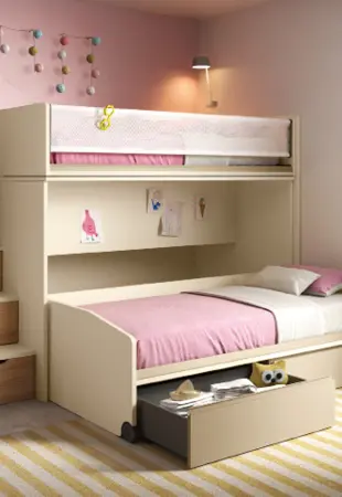 Letto Space Idea con cassettoni