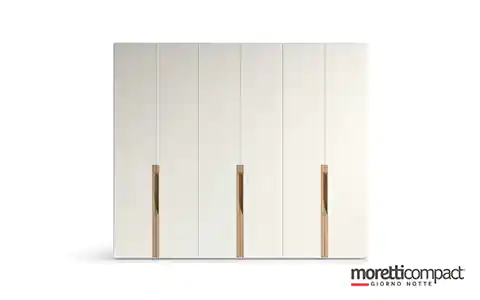 Armadio battente con maniglie Rovere Biondo