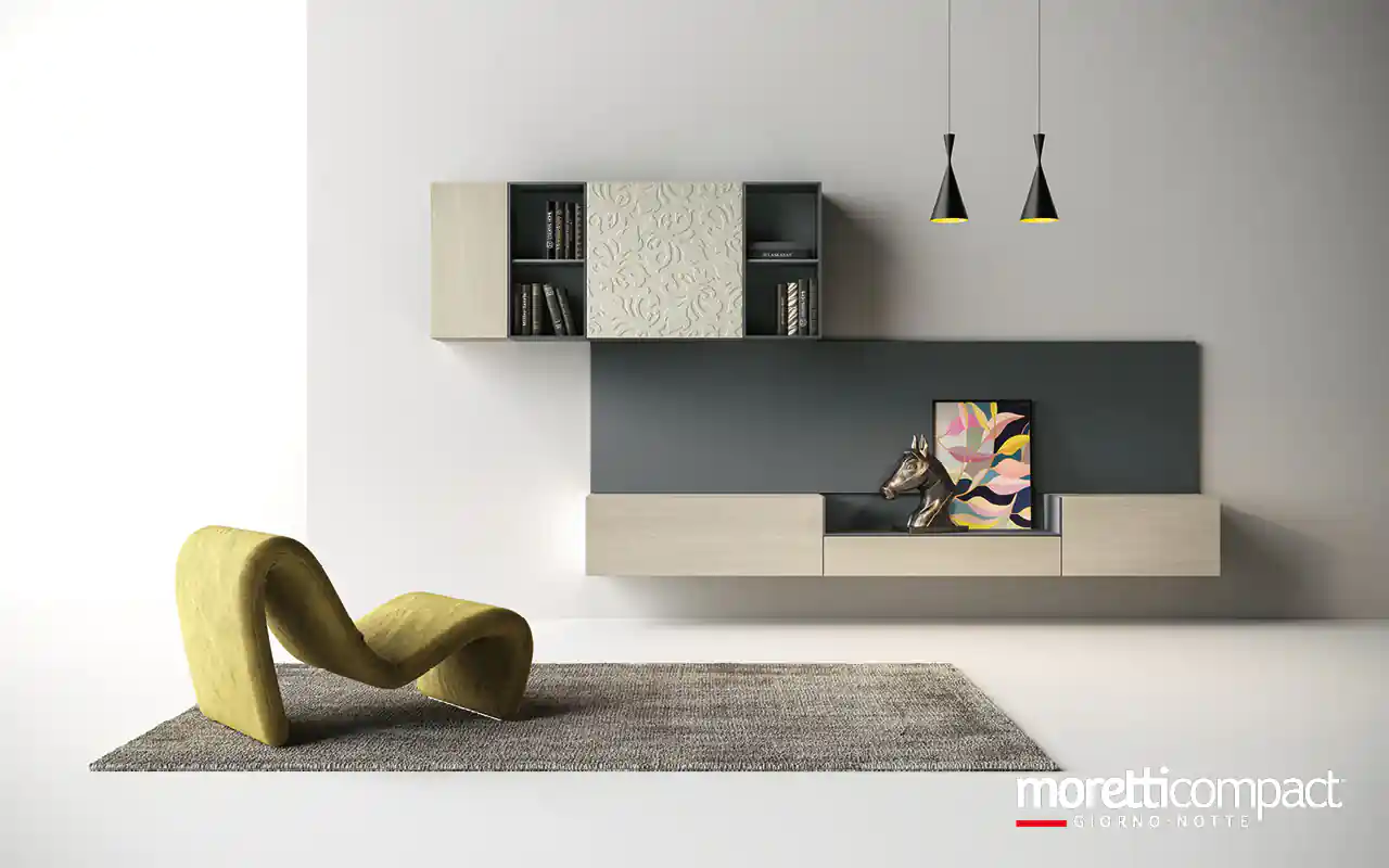 Living industrial con modulo in biomalta