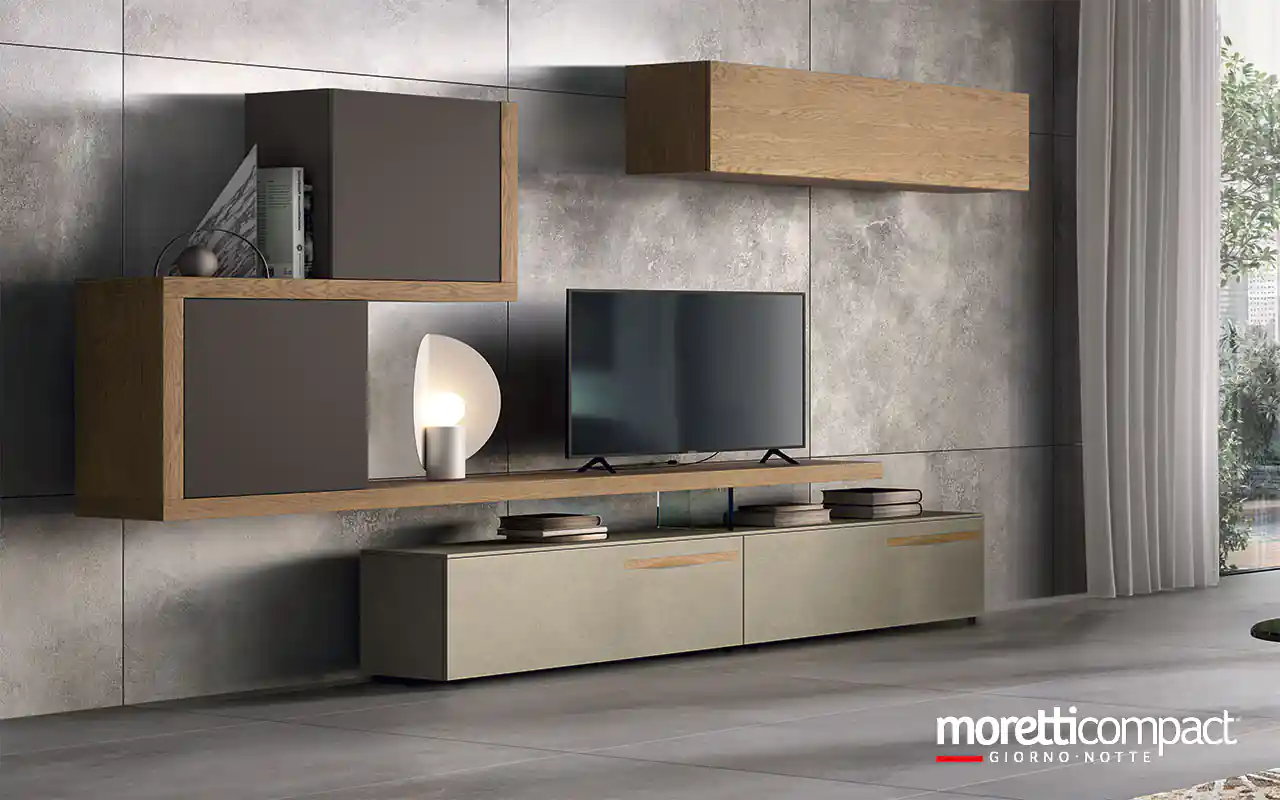 Living industriale con maniglie Moon