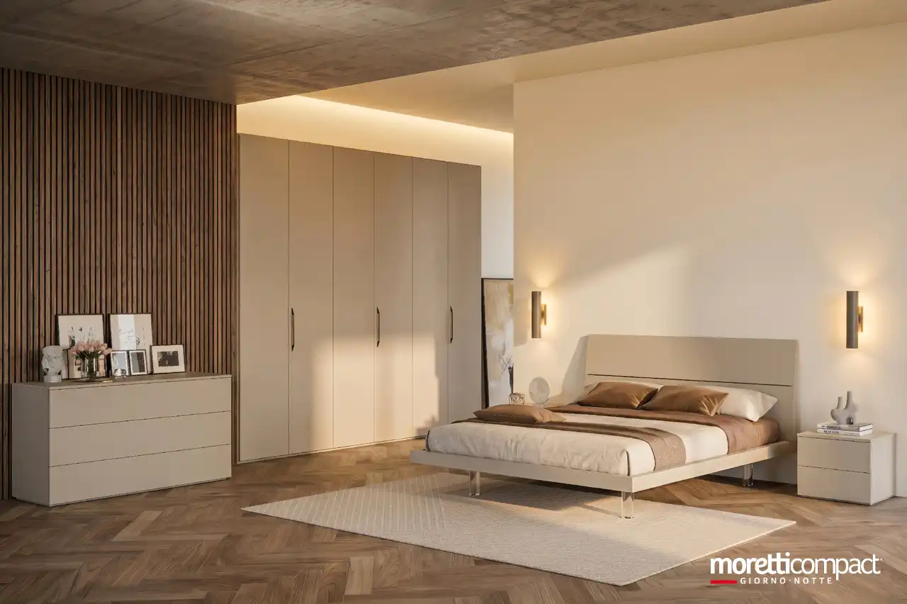 Camera Prime con Armadio battente, gruppo Argo e letto Mix