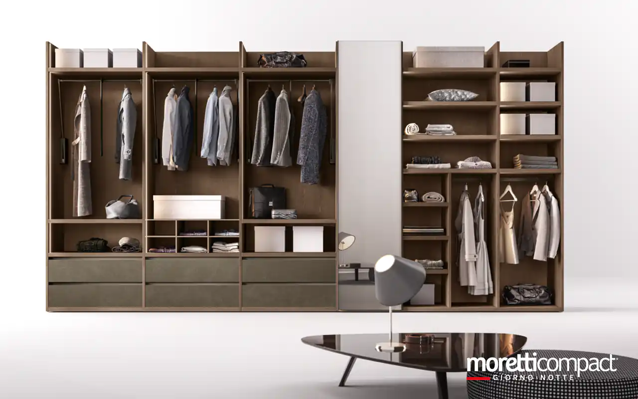 Cabina a moduli lineare con specchio