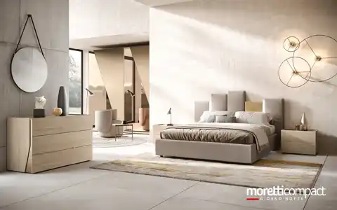 Camera con letto Puzzle con pannelli imbottiti