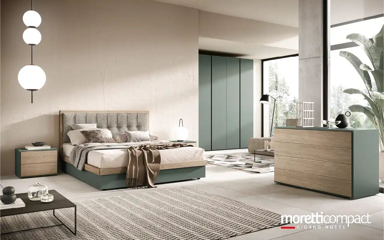 Camera con gruppo Cube e letto contenitore