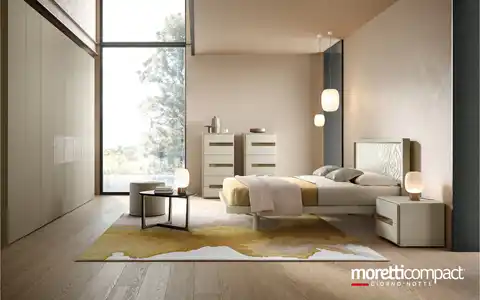 Gruppo notte Solano con letto Molding